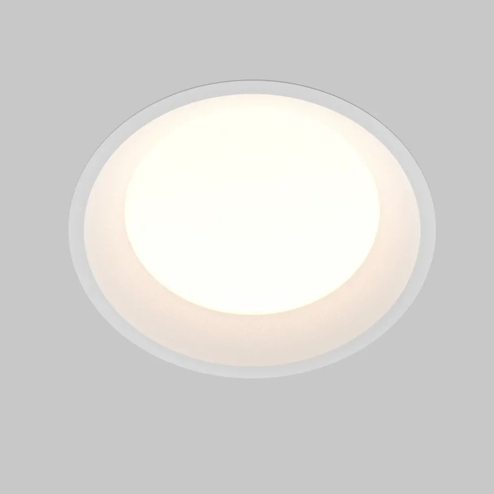 Spot incastrat din Aluminiu/plastic Alb H6xD17.5cm 24W Okno