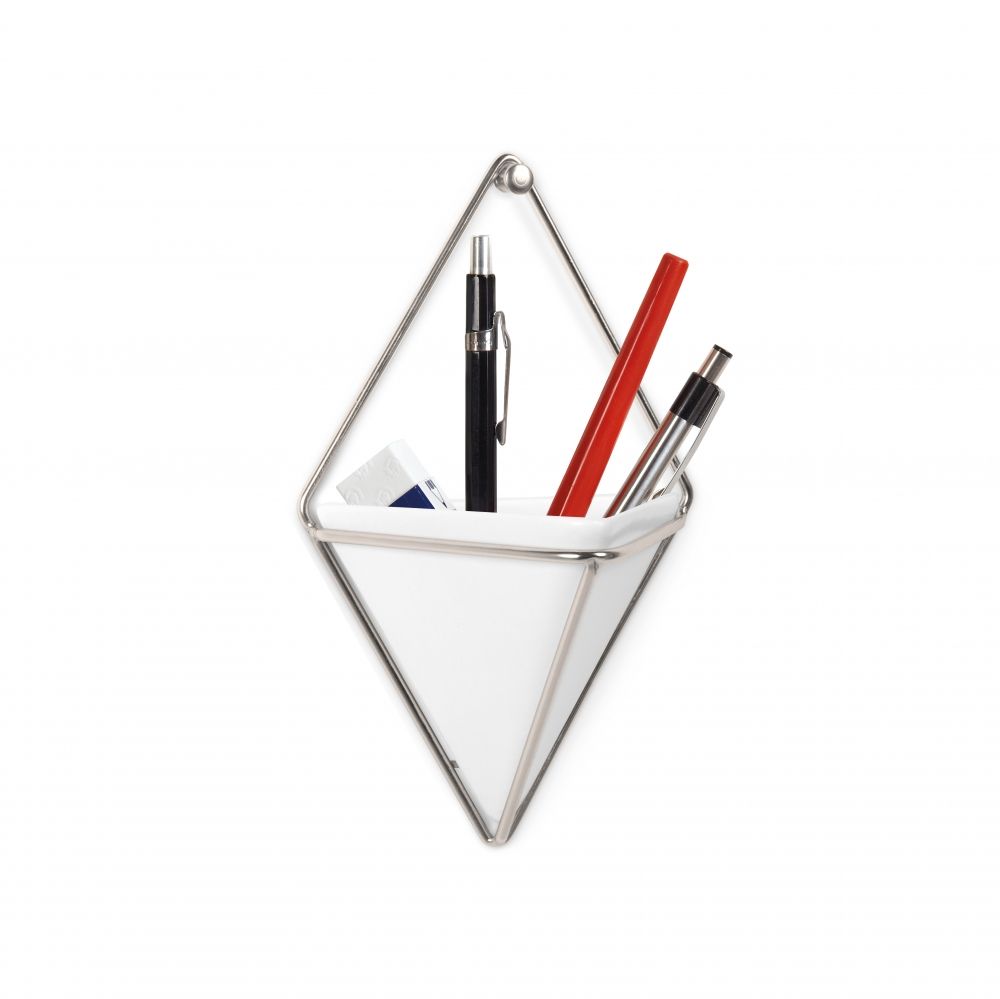 Set 2 ghivece din Ceramica Alb L11xH19cm Trigg