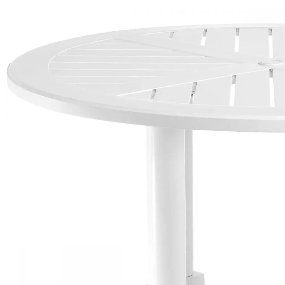Masa rotunda de exterior din Metal Alb H75xD130cm Bell Rive S Eichholtz