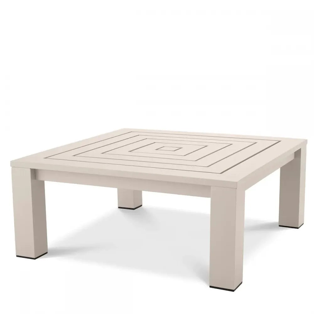 Masuta de cafea pentru exterior din Metal Bej H43xL101.5cm Vistamar Eichholtz