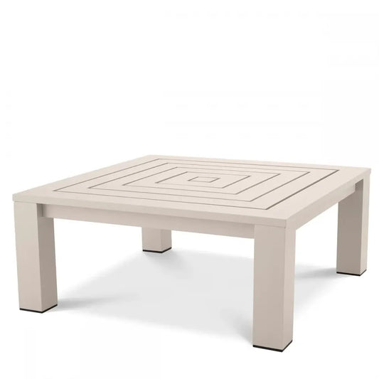 Masuta de cafea pentru exterior din Metal Bej H43xL101.5cm Vistamar Eichholtz