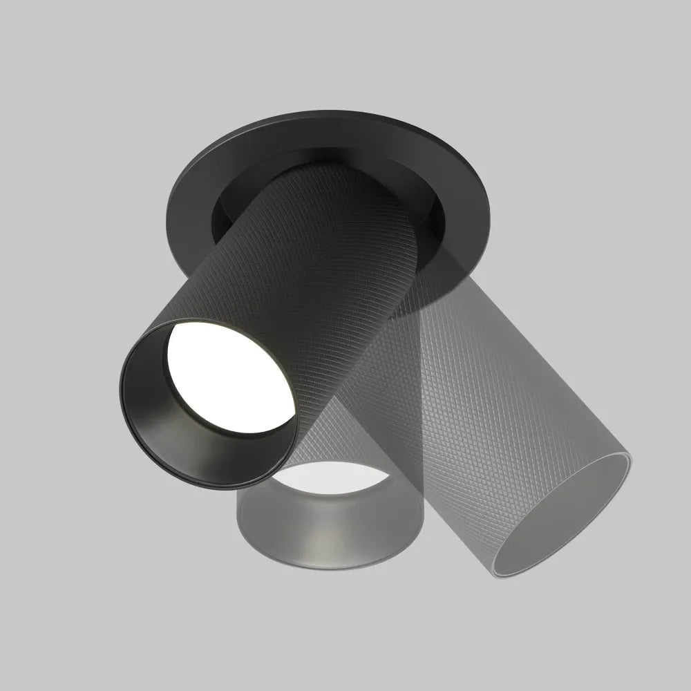Spot incastrat din Aluminiu Negru H14.1xD5.4cm 10W Artisan