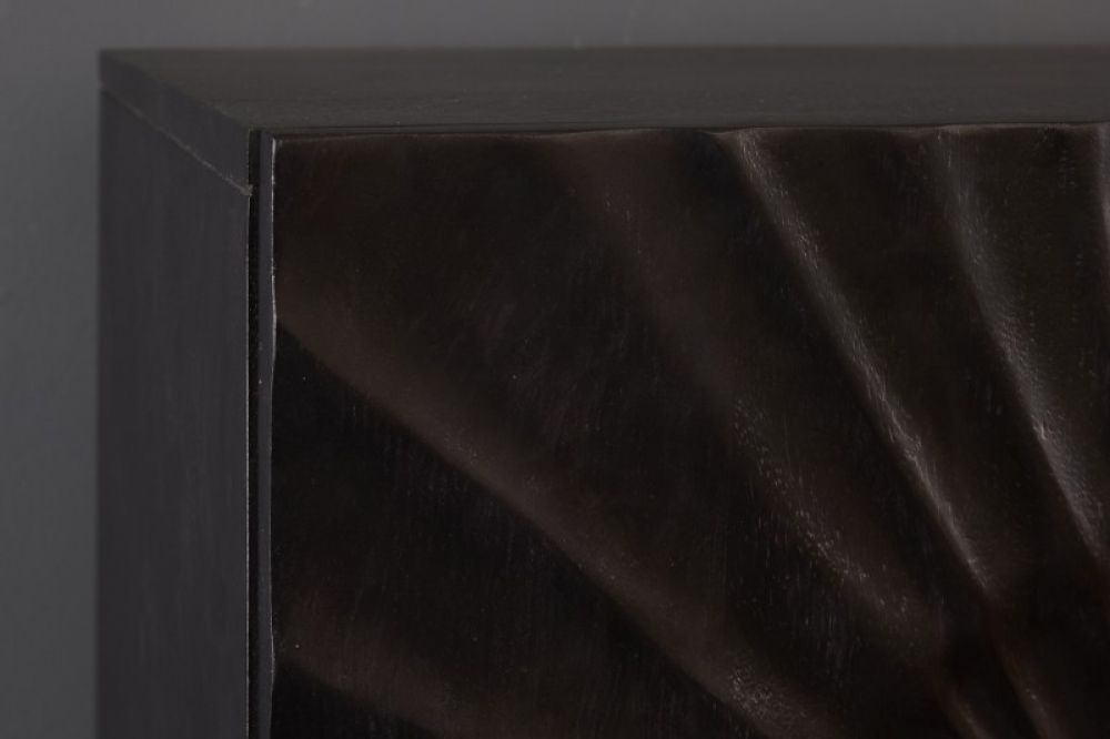 Dulap din Lemn masiv de mango si Metal Negru/Auriu Scorpion L100xH120cm