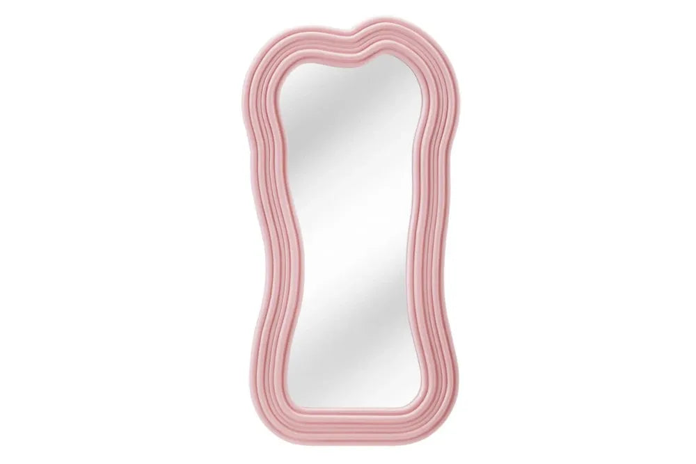 Oglinda cu rama din Poliuretan/MDF Roz H100xL52cm Alice Ii