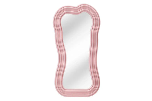 Oglinda cu rama din Poliuretan/MDF Roz H100xL52cm Alice Ii