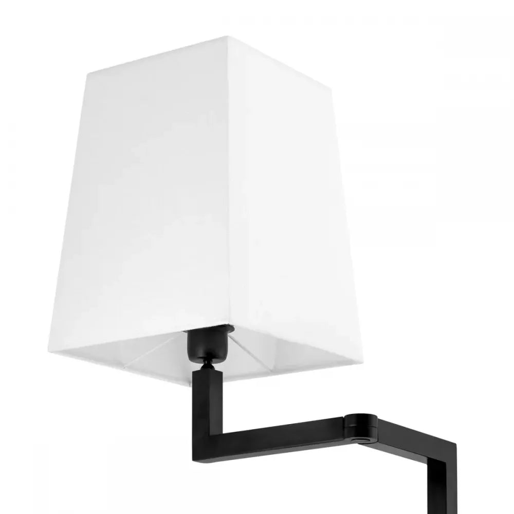 Lampa de podea din Metal Bronz si Textil Alb H172.5xL35cm Cambell Eichholtz