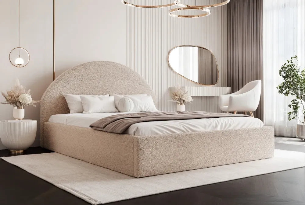 Pat 200 x 200 tapitat cu Chenille Anthology Bej nisip Venila