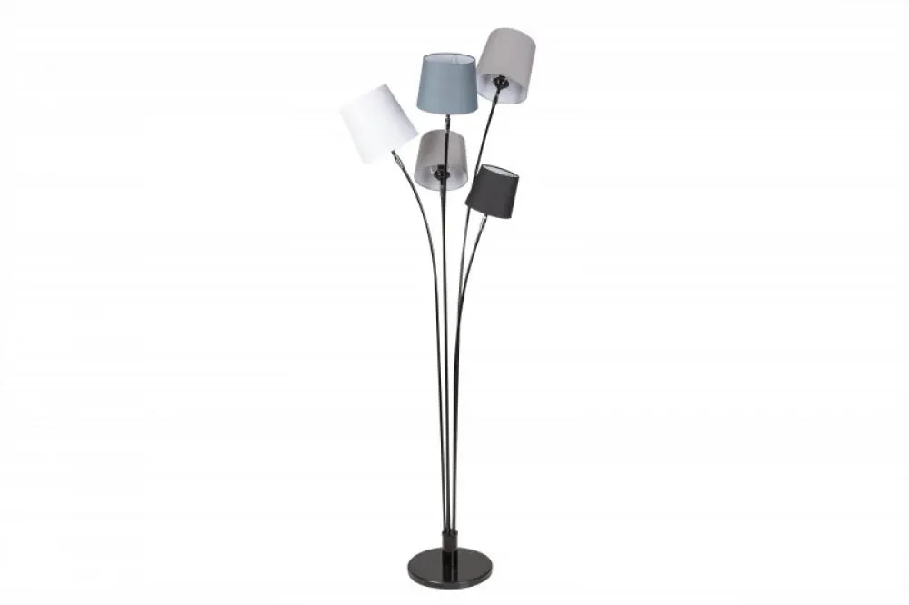 Lampa de podea din Metal Negru si Textil Multicolor H176xL50cm Levels
