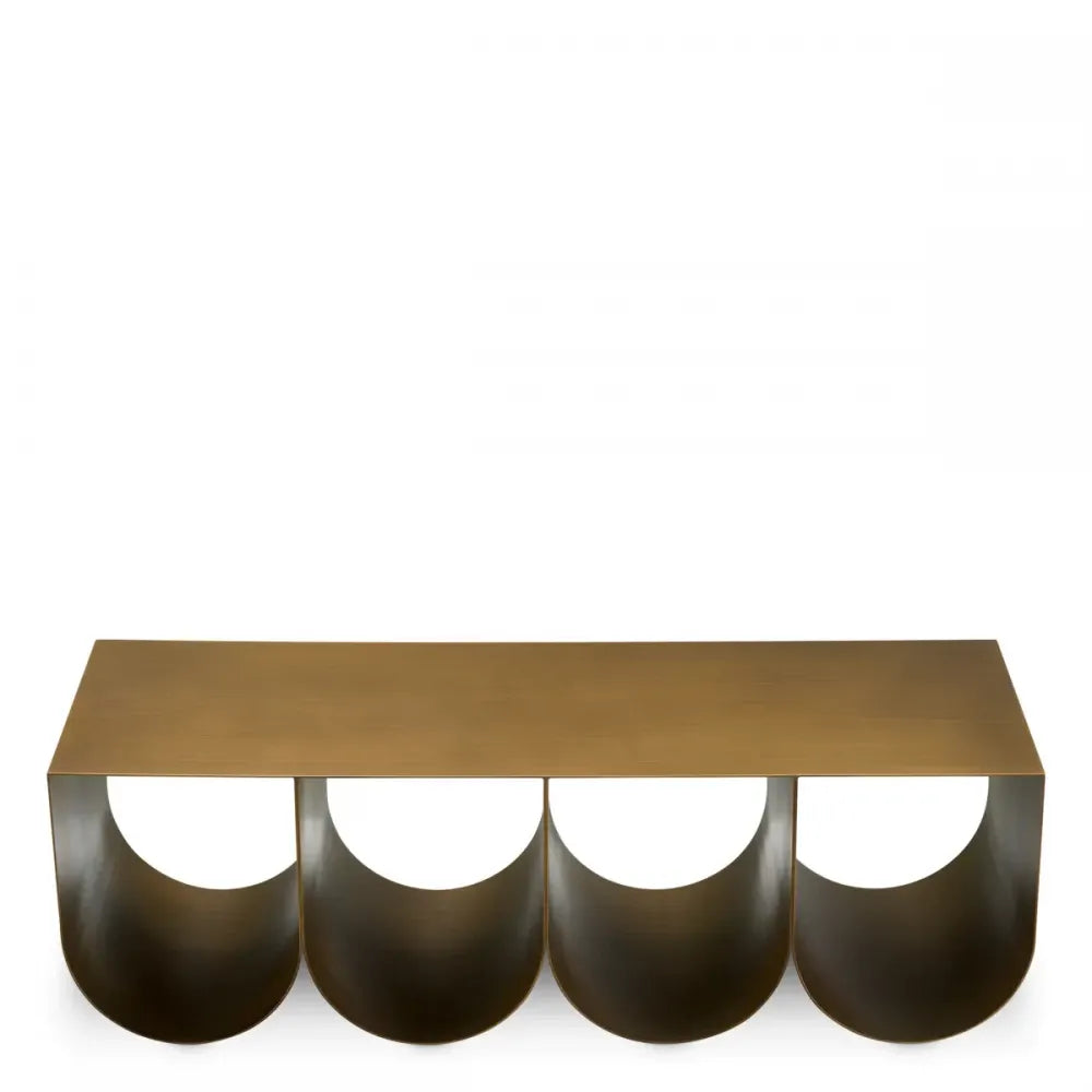 Masuta de cafea Dreptunghiulara din Metal Alama L120xl38cm Rafaello Eichholtz