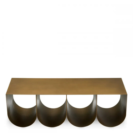 Masuta de cafea Dreptunghiulara din Metal Alama L120xl38cm Rafaello Eichholtz