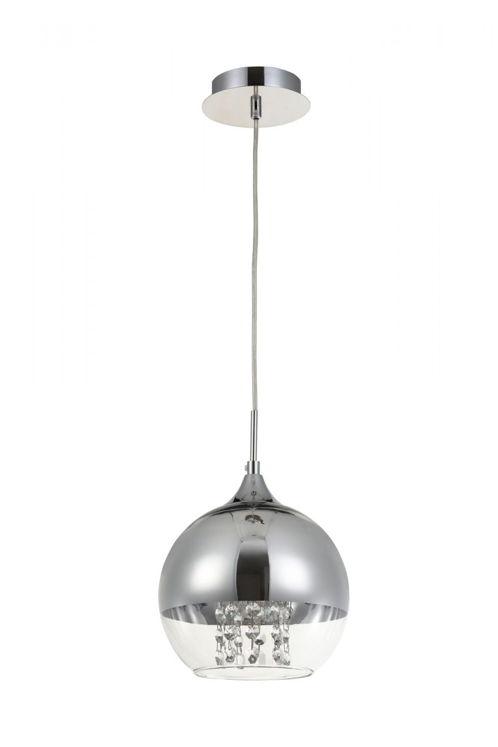Pendul cu inaltime reglabila din Sticla Transparent D20xH96cm Fermi