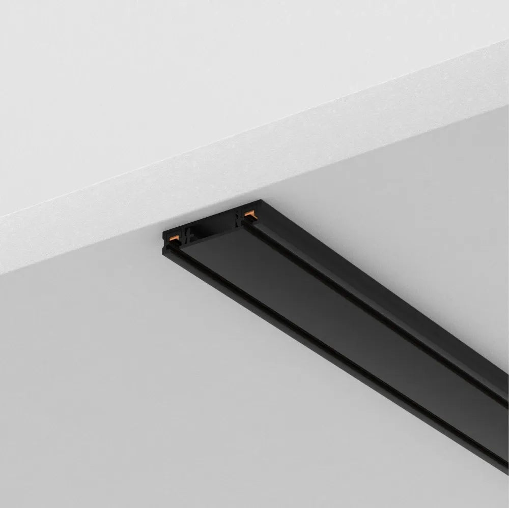 Sina Radity 2m cu capete incluse din Aluminiu/Plastic Negru H0.55xL200cm Radity