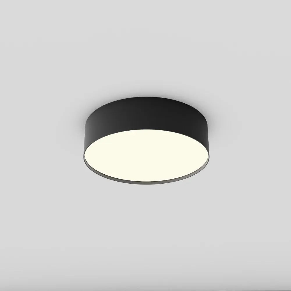 Plafoniera din Aluminiu Negru H6xD22cm Zon