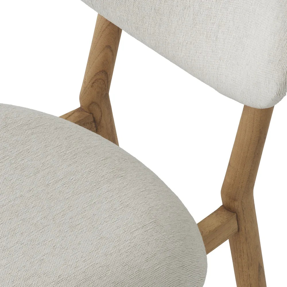 Scaun tapitat cu Stofa Crem L53xA59xH80cm Allston Eichholtz
