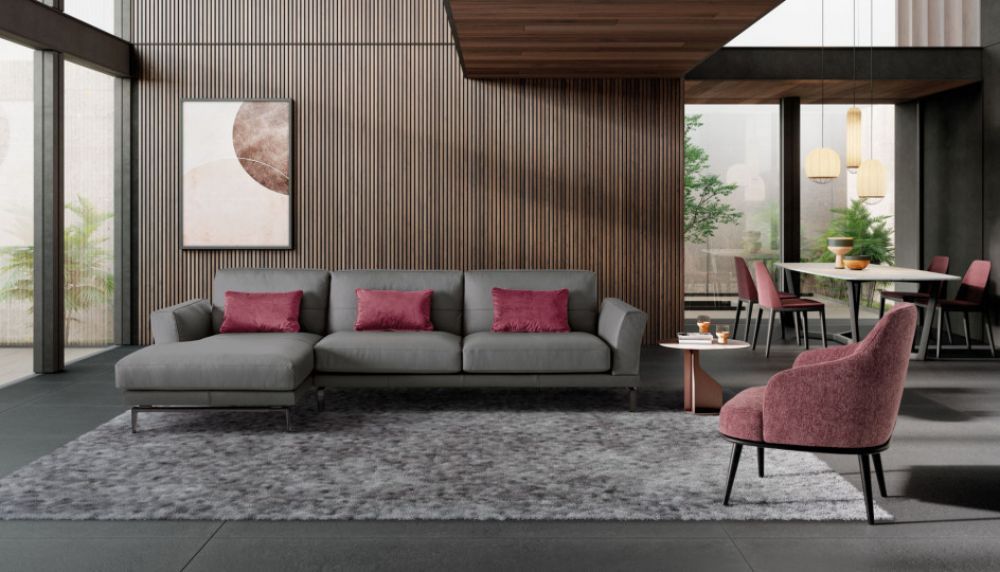 Coltar fix 3 locuri Estate stil Modern L309cm
