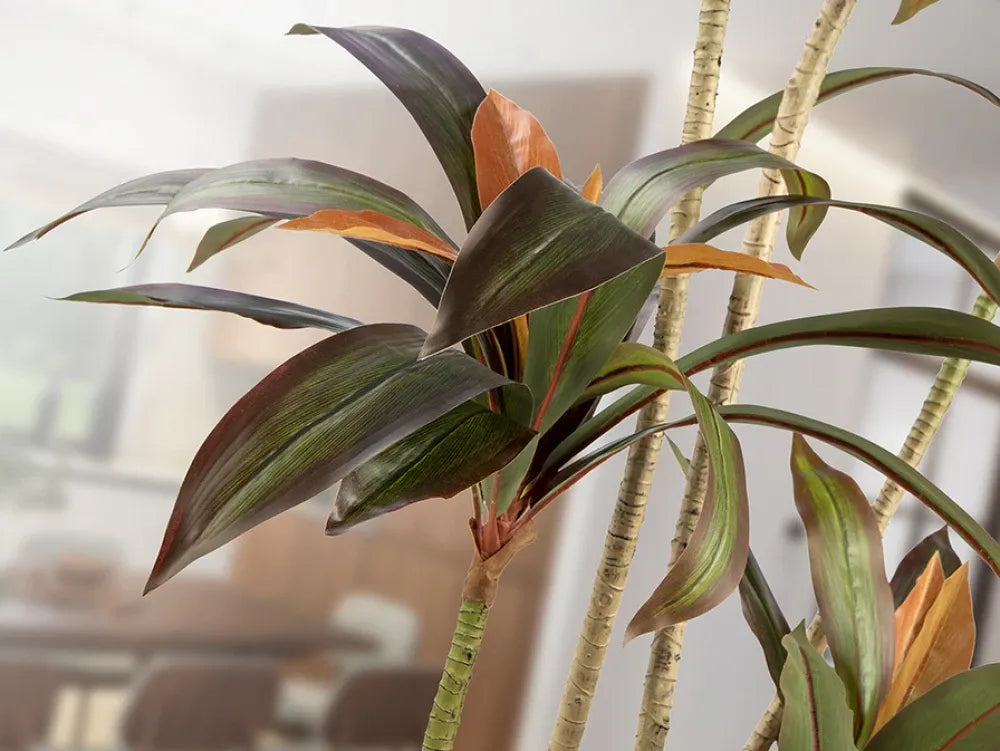 Planta artificiala din Plastic Verde L75xH220cm Dracena roja