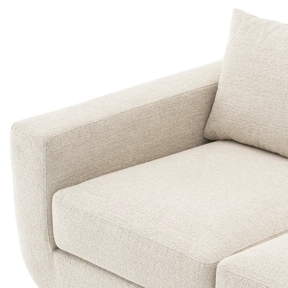 Canapea tapitat cu Stofa Nuoro Bej L324xA104xH82cm Brighton Eichholtz