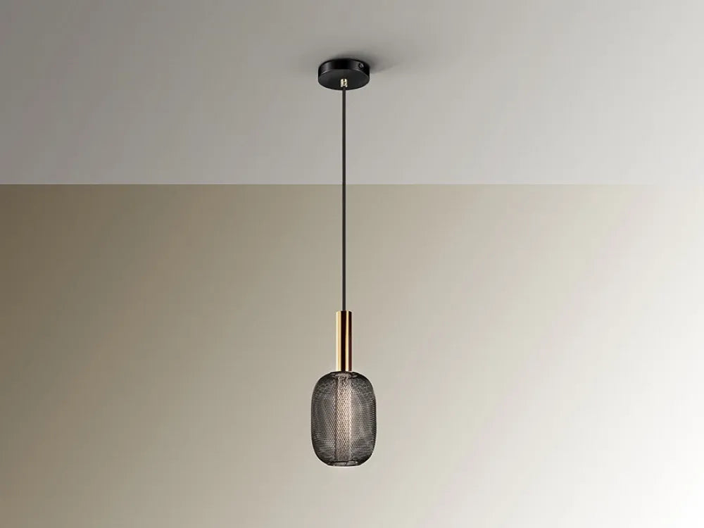 Pendul din Metal Negru/Auriu H145xD13cm Micron