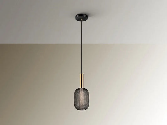 Pendul din Metal Negru/Auriu H145xD13cm Micron