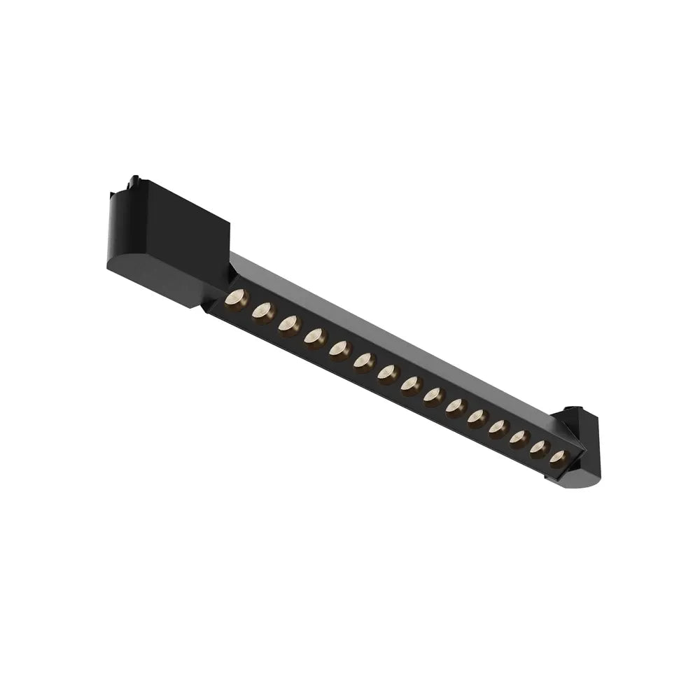 Spot dreptunghiular pentru sina Unity din Aluminiu Negru H5xL51cm IP20 22W 1130lm 3000k Unity