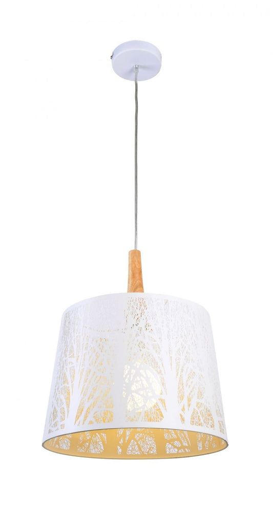 Pendul cu inaltime reglabila din Metal Alb D35xH120cm Lantern