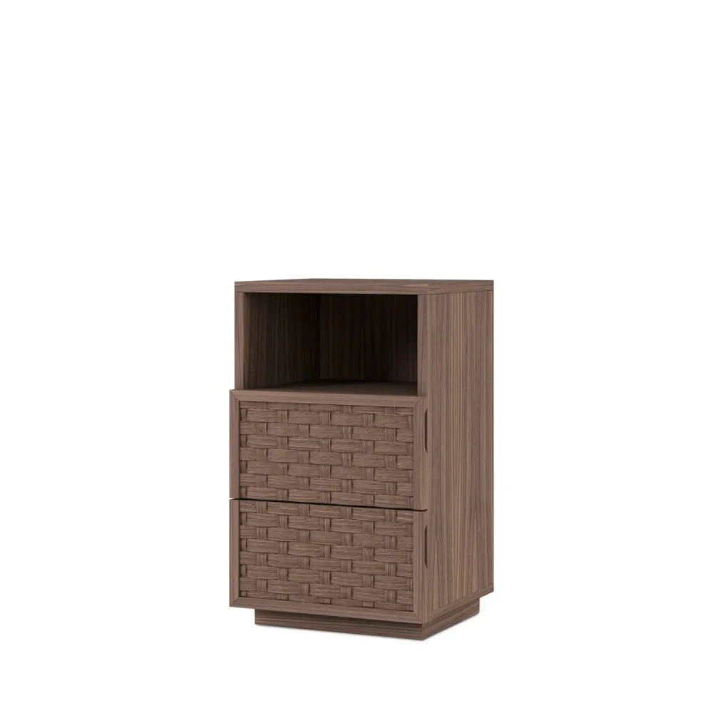 Noptiera cu sertare Borneo de culoare nuc L40xH68cm