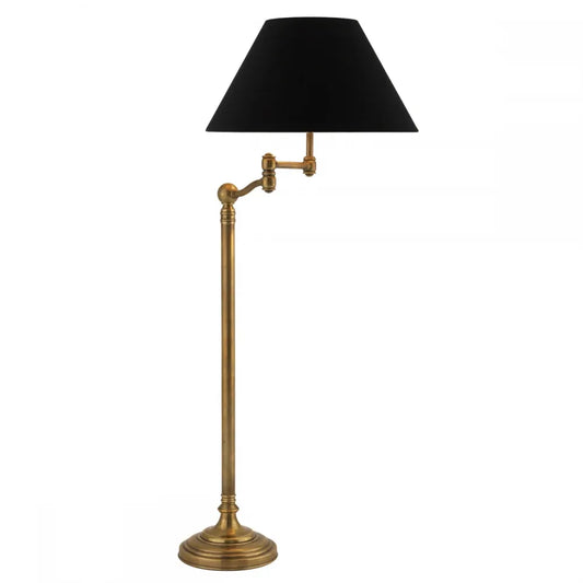 Lampa de podea din Metal Alama si Catifea Negru H148xL58cm Regis Eichholtz