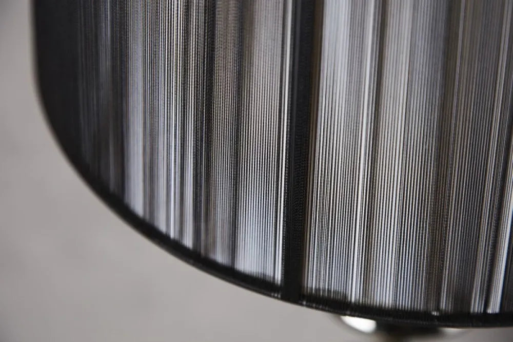 Lampa de podea din Metal Negru si Textil Negru H160xD40cm Lucie