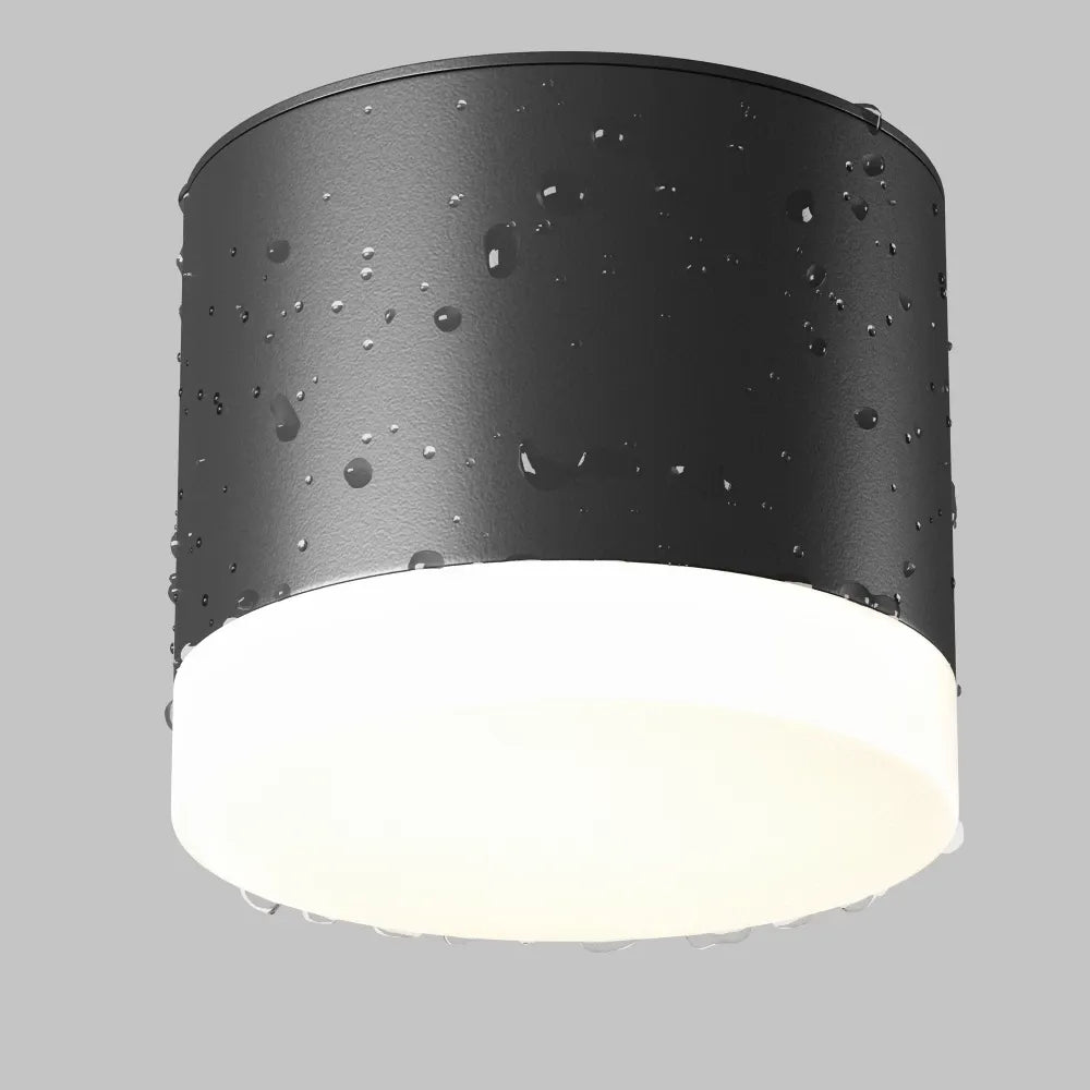 Spot aplicat din Aluminiu/Acrilic Negru H7xD8.2cm Pauline