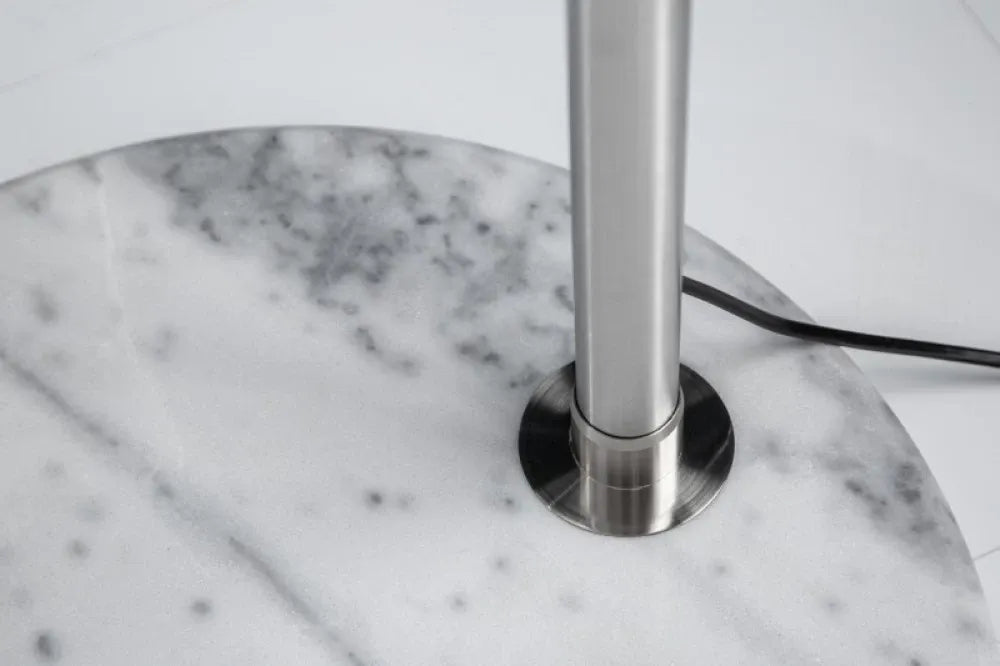 Lampa de podea din Marmura/Metal Alb si Textil Alb H225xL230cm Extenso