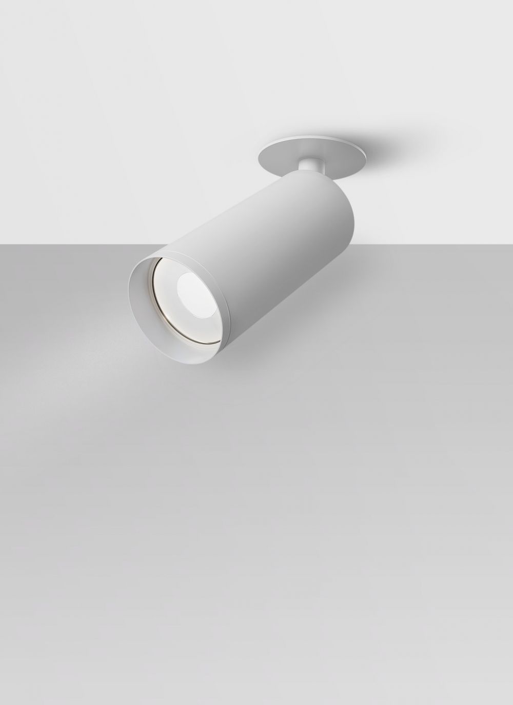 Spot aplicat din Aluminiu Alb D6xH20cm FOCUS