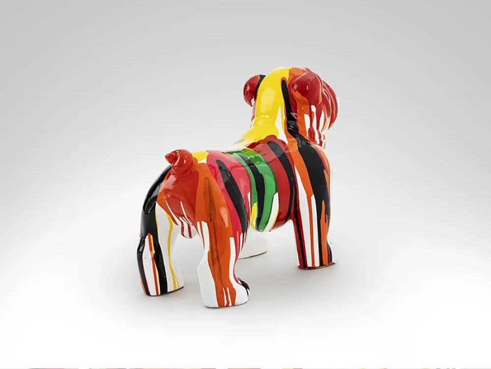 Statueta bulldog din Rasina Multicolor L31xH41cm Otto