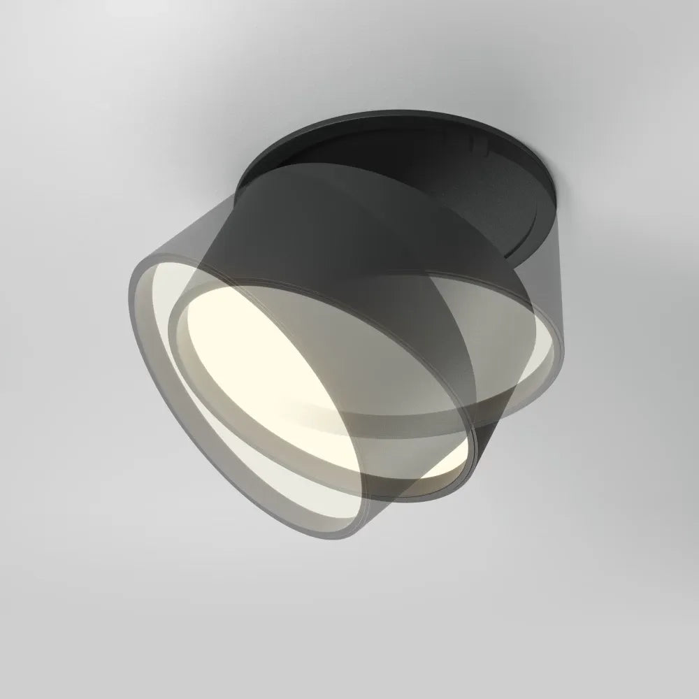 Spot incastrat din Aluminiu Negru H6.6xD8.5cm 12W 640lm 2200-4000k Onda