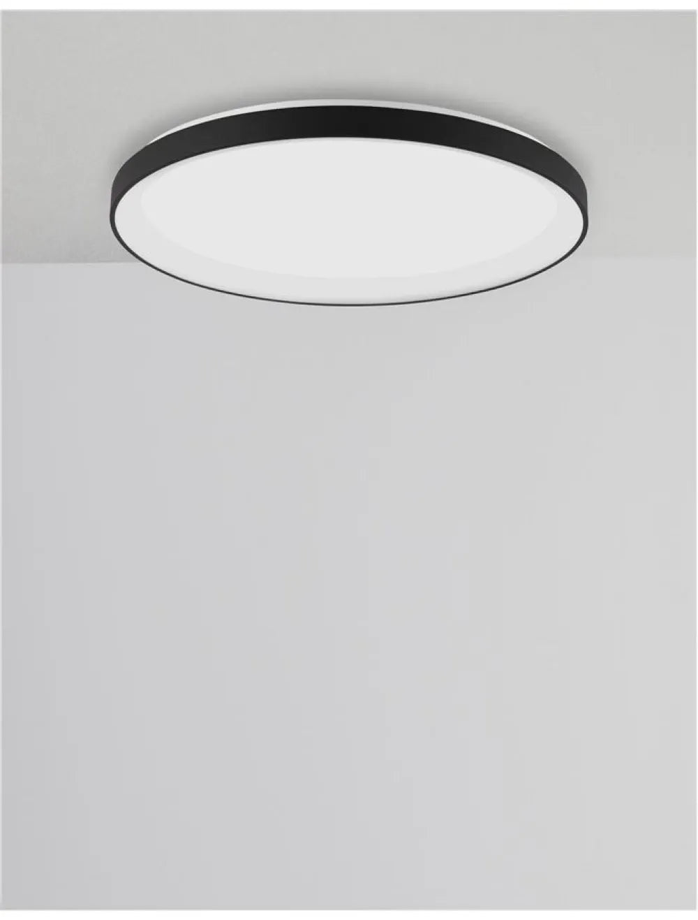 Plafoniera din Aluminiu Negru H6xL38cm IP20 30W 1785lm 3000k PERTINO