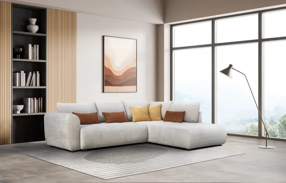 Coltar extensibil personalizabil in forma de L 291cm Trezzo