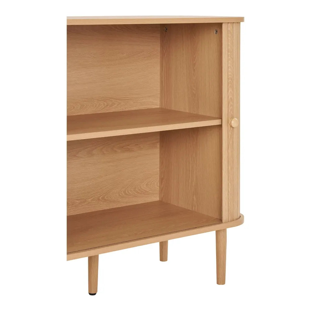 Comoda din MDF Maro si Lemn de pin Maro L140xH79cm Nikko