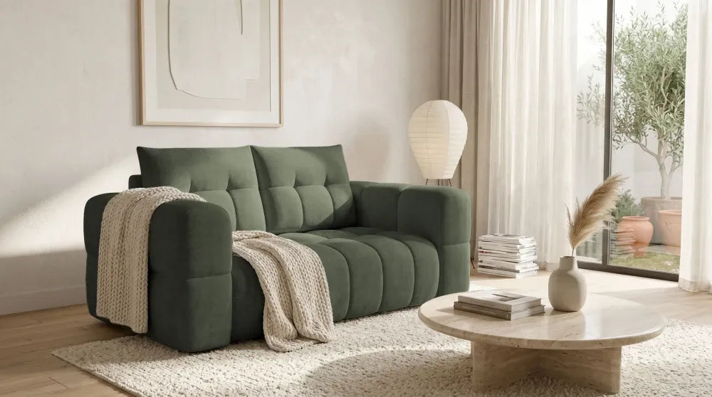 Canapea tapitata cu material pet friendly Alias verde L181x104cm