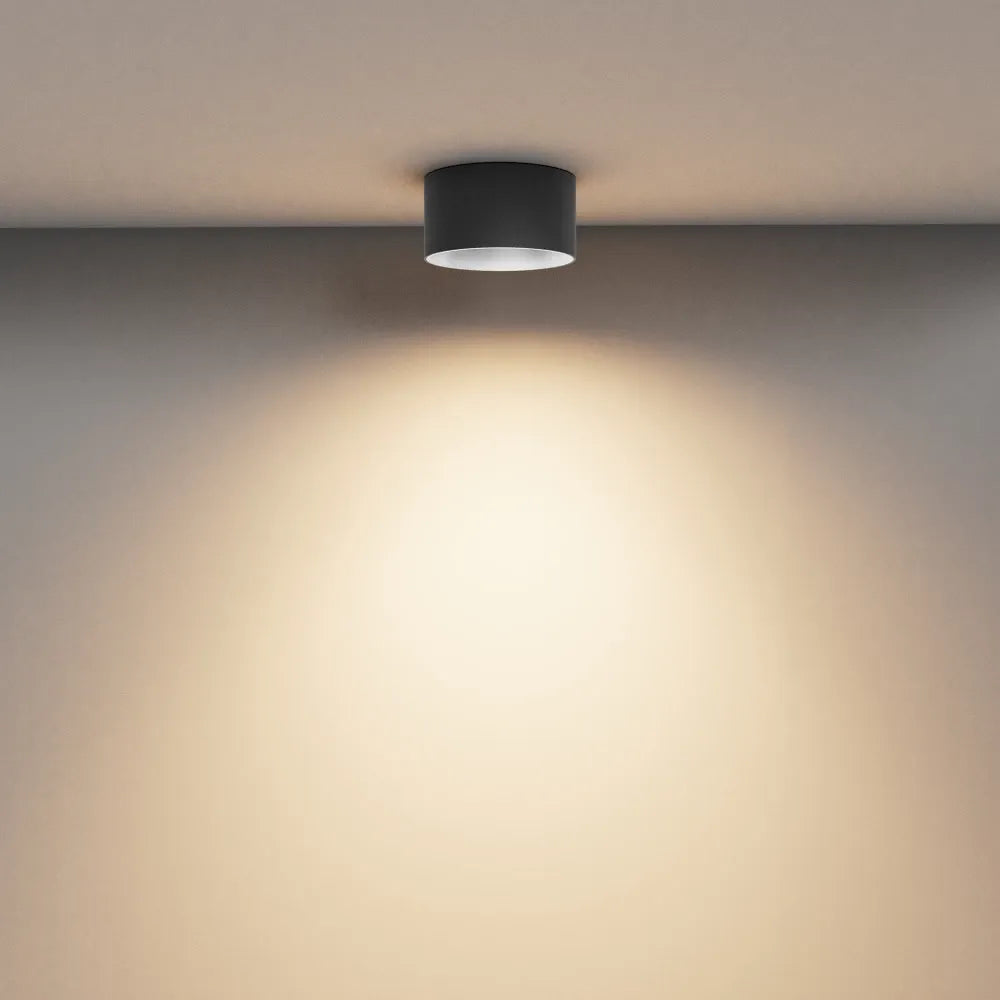 Spot aplicat din Aluminiu Negru H7xD14cm Vega