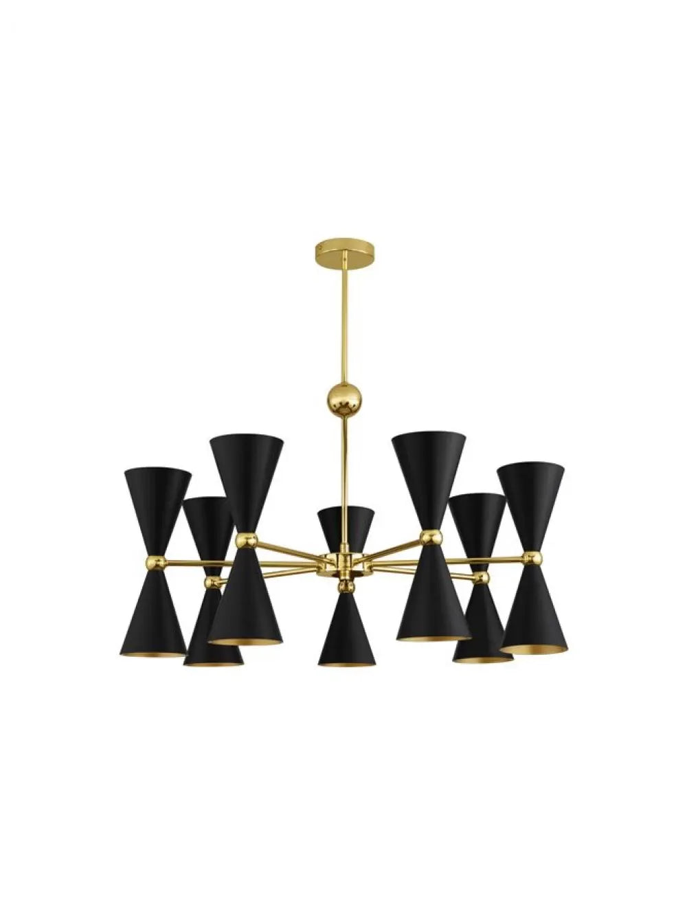 Lustra din Metal Negru/Auriu H80xL90cm IP20 GALA