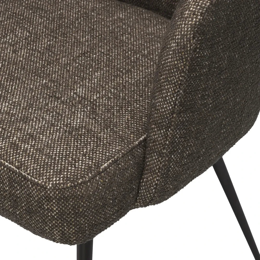 Scaun tapitat cu Stofa Maro L58xA58xH78cm Aiden Eichholtz