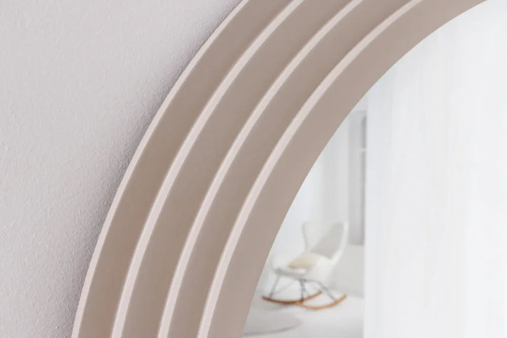 Oglinda cu rama din Poliuretan/MDF Bej H160xL80cm Art Deco