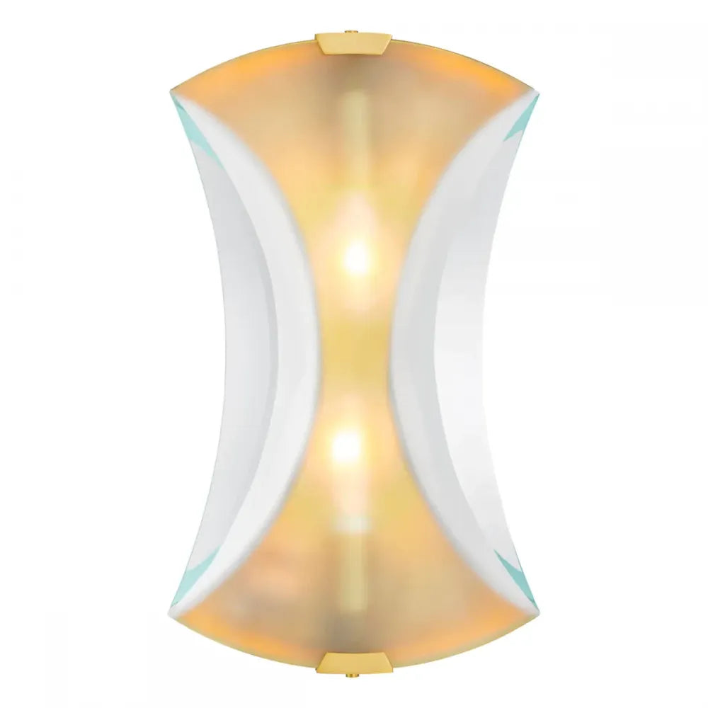 Aplica de perete din Metal Alama si Sticla Transparent H37.5xL21.5cm Virgil Eichholtz