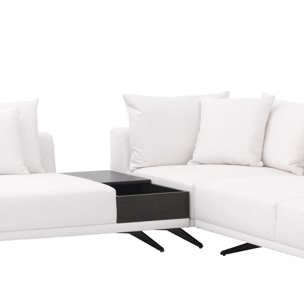 Coltar Fix Endless Eichholtz din Stofa Avalon Alba L340cm