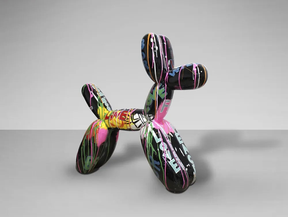 Obiect decorativ din Polirasina Multicolor L41xH41cm Balloon Dog
