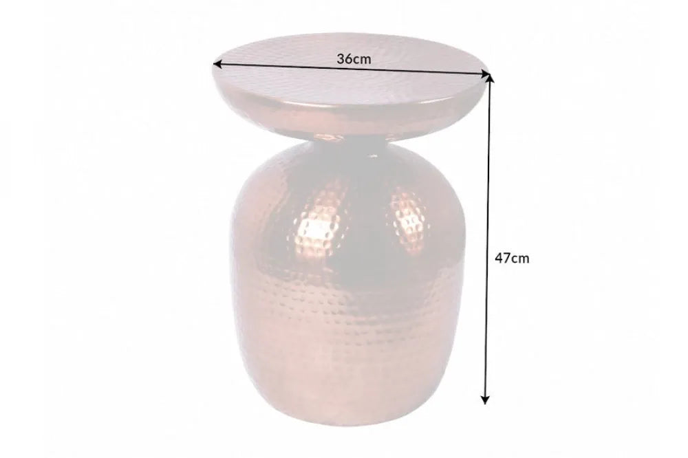 Masuta laterala din Metal Cupru L36xH47cm Orient