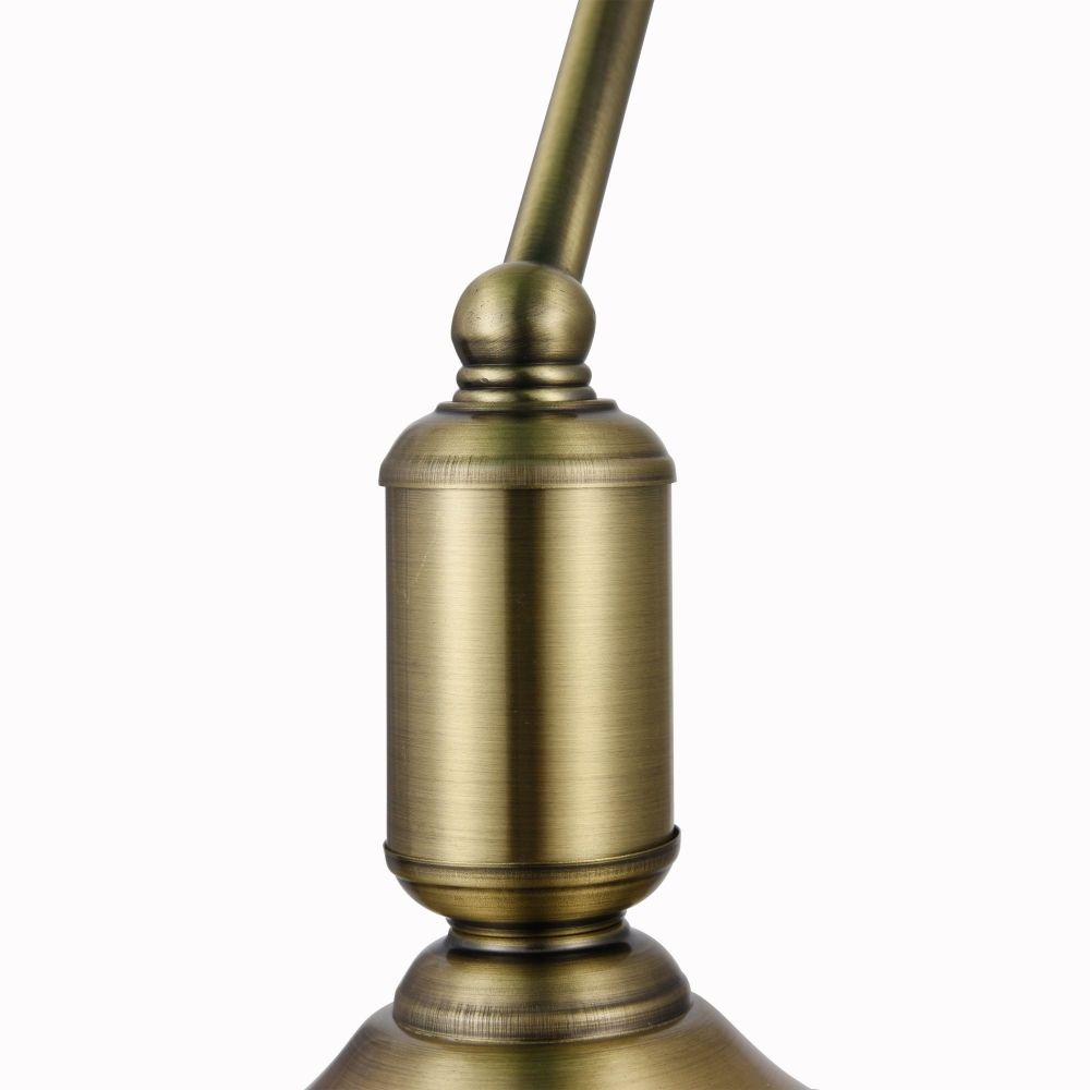 Veioza din Sticla si Metal Verde/Auriu L26xH36cm Kiwi