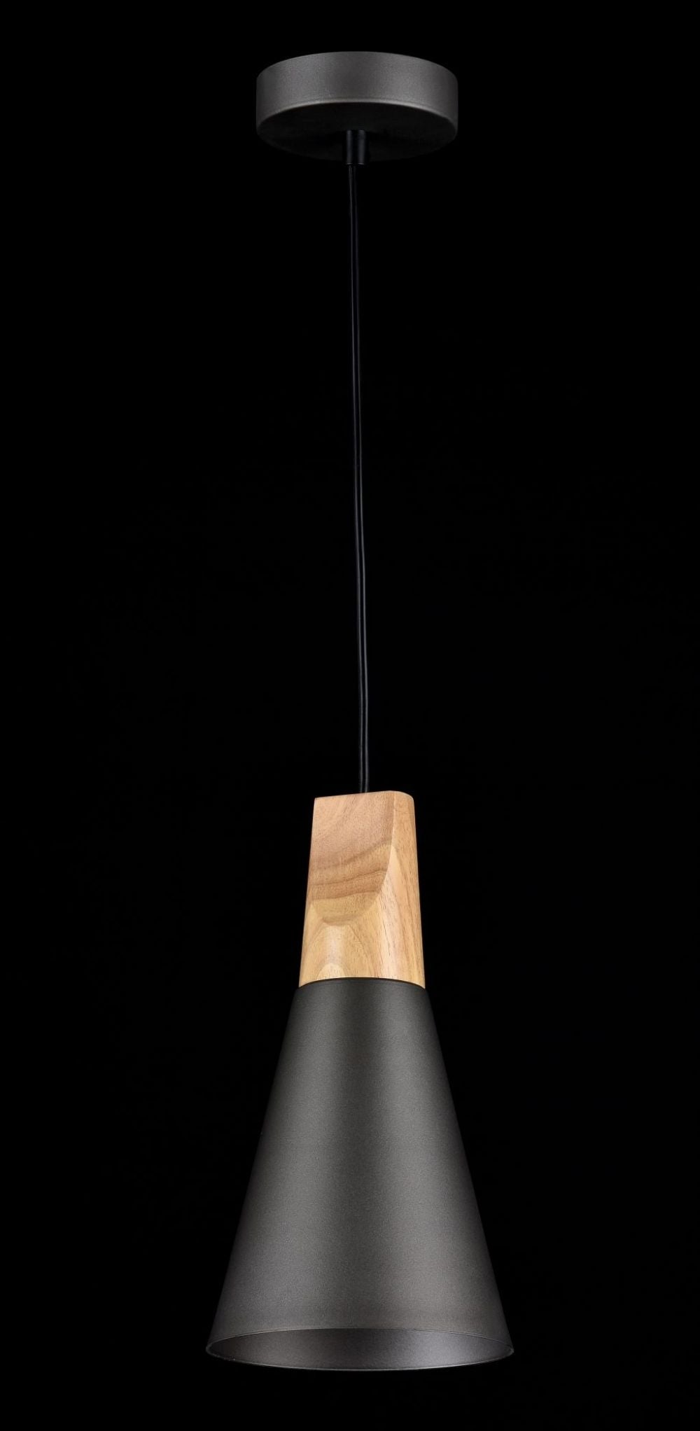 Pendul cu inaltime reglabila din Metal Gri D14xH142cm Bicones