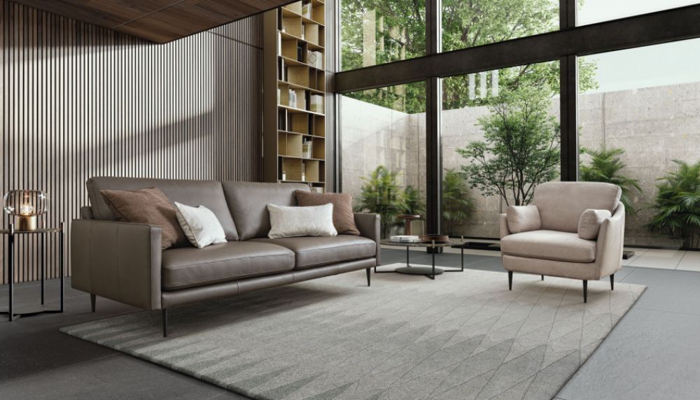 Canapea fixa 3 locuri Tidy stil Modern L210cm