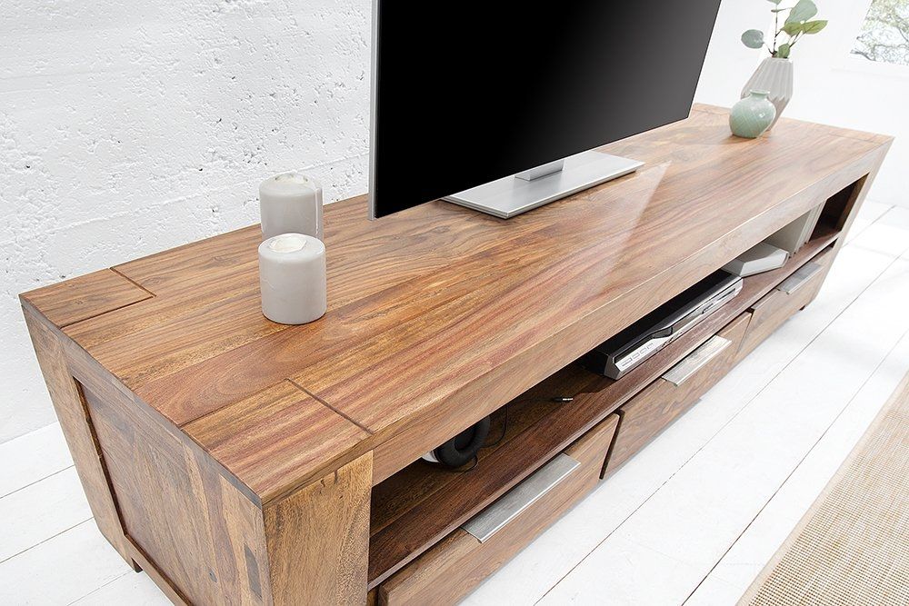 Comoda TV din Lemn de sheesham Maro Makassar L170xH45cm