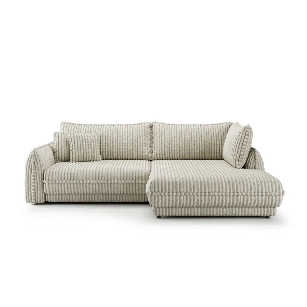 Coltar extensibil cu spatiu depozitare din Corduroy Bej Mojave II